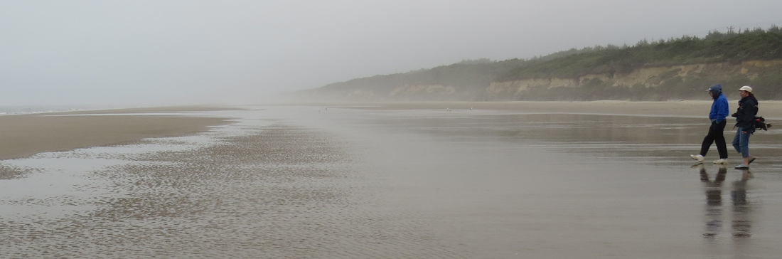 with Julie Drew on oregon coast