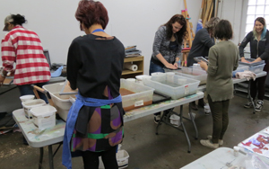 havingfun at papermaking workshop