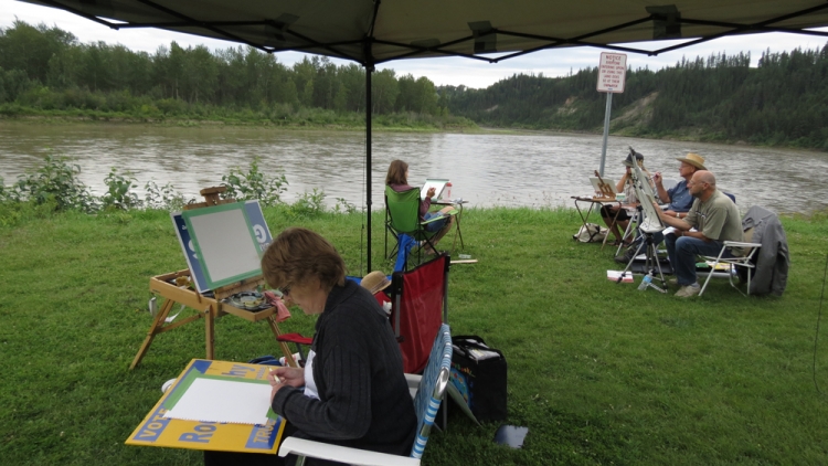 Plein Air Class in Action