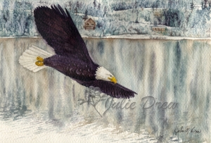 On Eagle's Wings, Watercolor