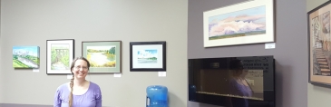 Alberta Landscapes Art Show at Whyte Avenue Chiropractic & Wellness Centre.
