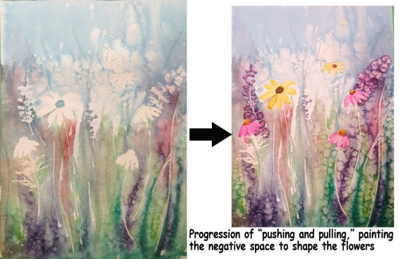 Progession of a painting